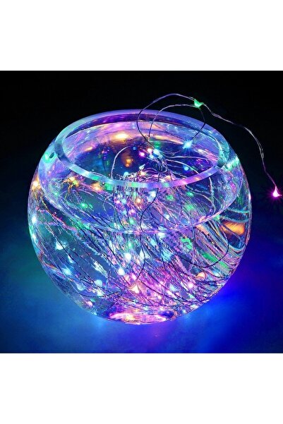 Bibilel Χριστουγεννιάτικη εγκατάσταση 3m 30 LEDs από χαλκό, πολύχρωμο