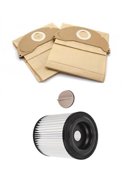 STRATEGIC Set 10 Saci hartiewd2+Filtru lavabil compatibile KARCHER WD 2, A 20...