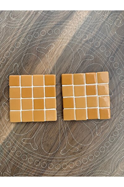 Atlas Atelier Tasarım Mozaik Bardak Altlığı 2li