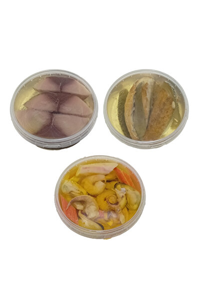 Cunda Mezze Spesiyal Üçlü Paket - Lakerda Dilim - Uskumru Çiroz - Deniz Mahsulleri