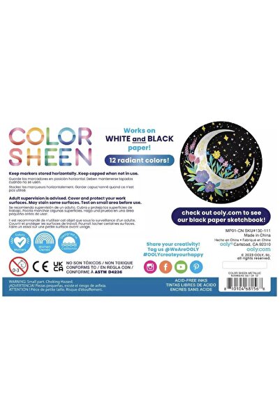 Ooly Washable Marker Fine Tip Assorted Color