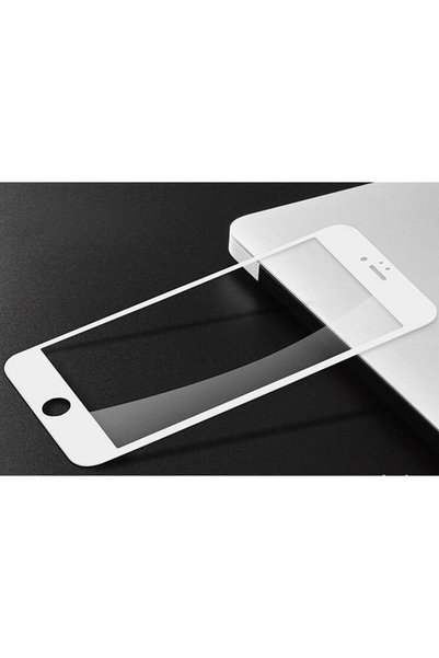Toolsy Folie Sticla Apple iPhone 8 Plus 4D/5D Alb