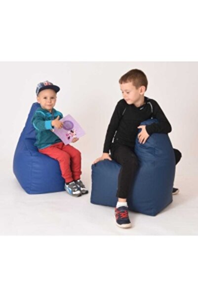 Pufrelax Fotoliu tip Scaun Sunlounger Junior, Material Piele Ecologica - Blue