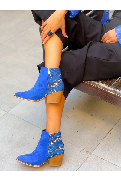 BERFONA DALİDA ПЕРЕДНЯ ЧАСТИНА З ЗАДНЬОЮ ЧАСТИНОЮ З ЗМІЙСЬКОЮ ШКІРОЮ ДЕТАЛЬНОЮ 6 СМ КАБЛУКОМ DALLAS КОРОТКІ ЧОБІТКИ