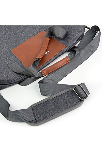 Lenyes Lb544 15-16 Inch Waterproof Laptop Bag Rambler Series Polyester Fabric Grey