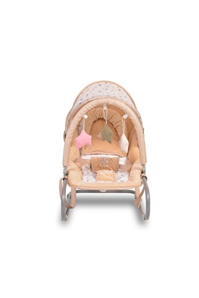 Moni Baby Rocker Lulu Beige, 0-9 kg, adjustable backrest and toy arch