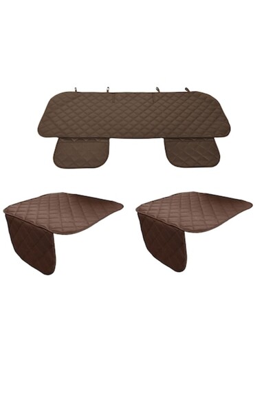 Metru Patrat Set 3 protectii scaune auto, Metru Patrat, universale, maro, pro...