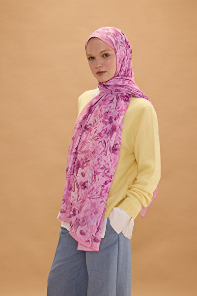 cs camellia scarf Şal Paradise Kash - Roz