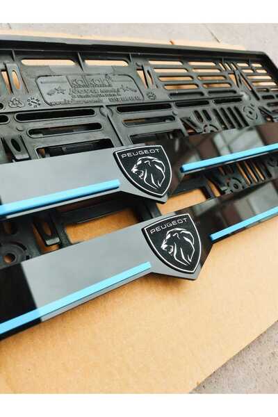 Aksaray Tasarım Atölyesi Plakalık Lazer Kesim Pleksi ( 2 Adet ) PEUGEOT logolu KİŞİYE ÖZEL PLAKALIK | İSİME ÖZEL PLAKALIK