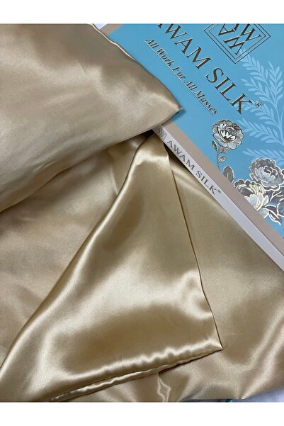 AWAM SILK غطاء وسادة من الحرير الخالص 100% مقاس فردي (14 مومي)