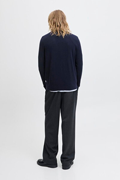 Jack & Jones Erkek Yün Karisimli Bisiklet Yaka Triko - Perfect