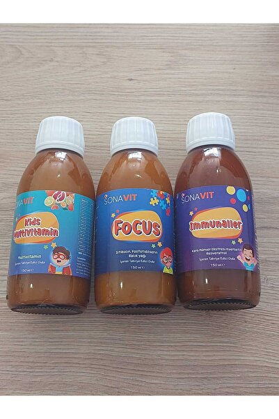 Dr Sonavit DR.SONAVİT MULTİVİTAMİN,FOCUS ve IMMUNALLER ÇOCUKLAR İÇİN 3 LÜ SET