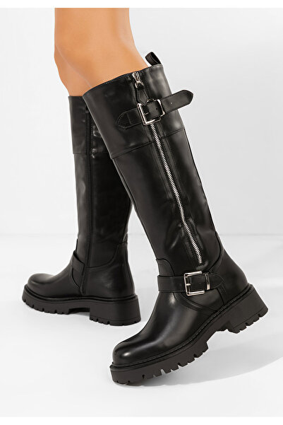 B T Shoes Γυναικείες μποτες Pavora Μαύρα