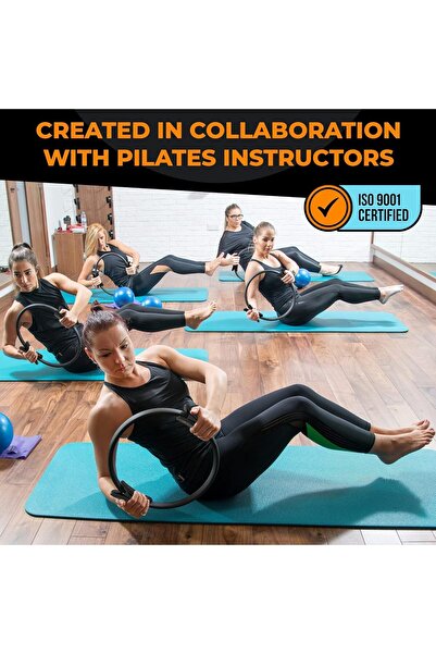 X SPRING Xspring Pilates Ring Circle, Home Pilates Equipment 36cm Inner Diameter, Fitness Circle Yoga Ring Th