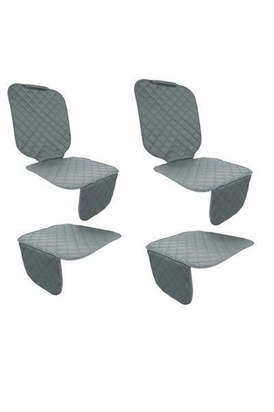 Metru Patrat Set of 4 car protectors, quilted, universal, gray, washable, waterproof