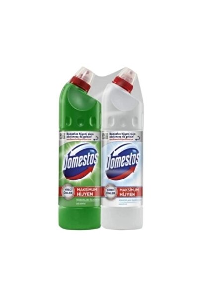 Domestos 2'li Çamaşır Suyu750 ml Dağ Esintisi&Kar Beyazı