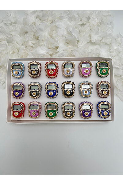 lenagiftworkshop 18 قطعة من الزكيرماتيك الملون المعبأ في صندوق (هدايا، توزيعات، حج، عمرة، مولد)