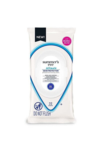 Summer's Eve مناديل سمرز إيف النسائية للحماية القصوى من الروائح، 32 منديلًا
