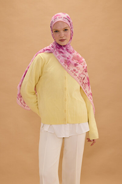 cs camellia scarf Σάλι από Μαλακό Βαμβάκι Τόκιο - Ροζ