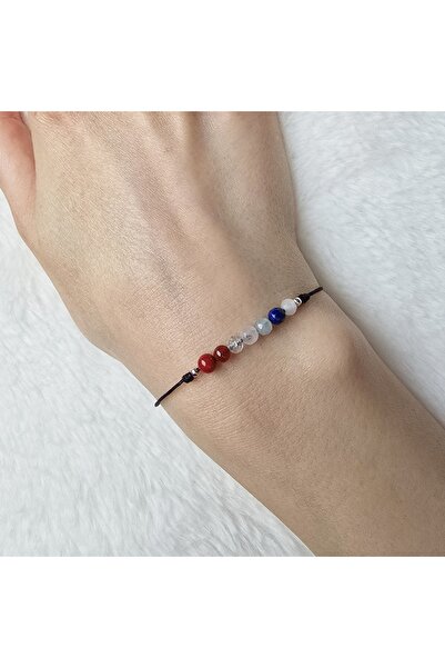 Lexy's Boutique Bratara ajustabila din Argint Chakra II - Pietre Sempretioase
