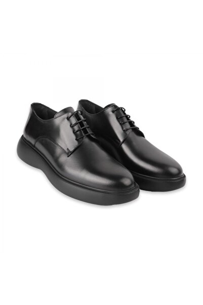MARCOMEN 20184 Men's Genuine Leather Lace-Up Thick Sole Classic Shoes