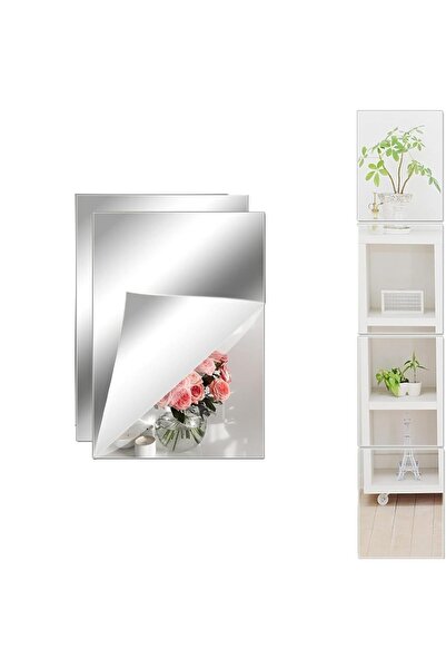 Slasa Acrylic Mirror Tiles 6x8 Self-Adhesive Flexible and Shatterproof for Home Decor, Gym, and Bedroom by