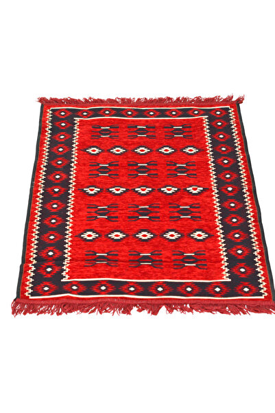 HitDukkan Etnik Motifli Otantik Dekoratif Kilim Desenli Halı (80cmx125cm) M1