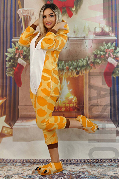WildFashion Kigurumi onesie, giraffe pattern PJM13-99