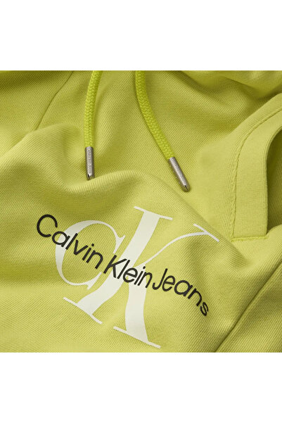 Calvin Klein GLOW IN THE DARK LOG Erkek Sarı Eşofman Altı