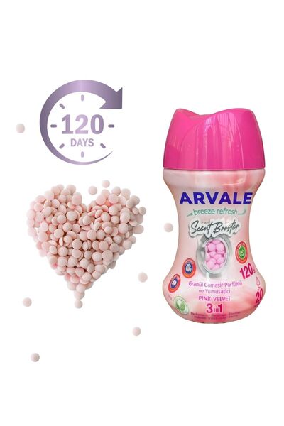 ARVALE Essence Wave Çamaşır Parfümü Granül – Pink Velvet 3’ü 1 Arada 210 gr | 120 Gün Kalıcı