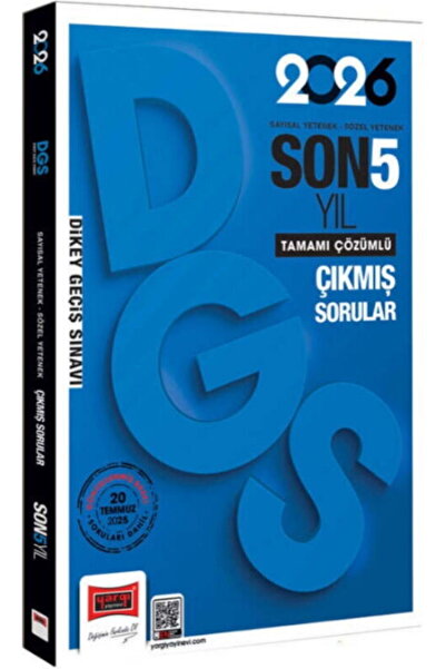 Yargı Yayınları 2026 DGS Sayısal Sözel Yetenek Son 5 Yıl Çıkmış Sorular
