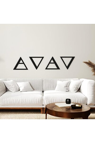 Slasa Abstract Triangle Wall Art Panel Set by - Modern Floating 3D Acrylic De...