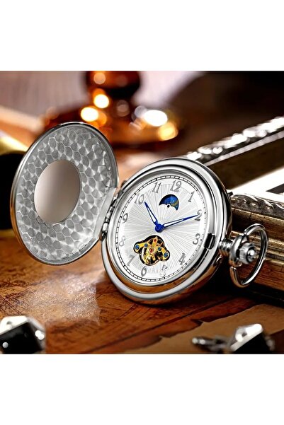 Bin Hediye Bracelet Watch Wind-Up Silver Color 710024