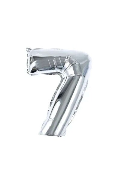 OEM Balon party, folie metalizata, argint, 40 cm, cifra 7