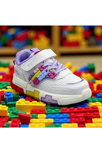 JOJO KIDS Girls' Light-Soled Leather Sneakers, Velcro Orthopedic Sneakers