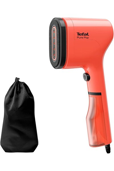 TEFAL DT2022 Pure Pop Steam Brush – 1300W, 70 ml, 20 g/min, Coral Red/Black