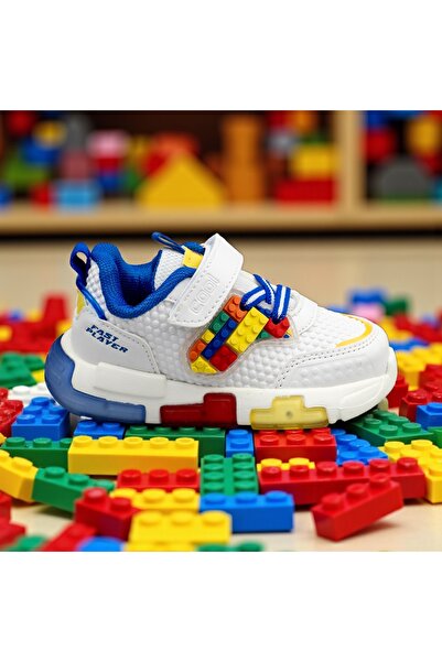 JOJO KIDS Light-up leather sneakers for kids, velcro orthopedic sneakers.