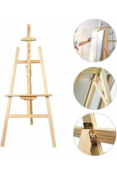 Slasa 120 cm Wooden Stand by - Tripod Easel for Canvas, Signs and Art Display
