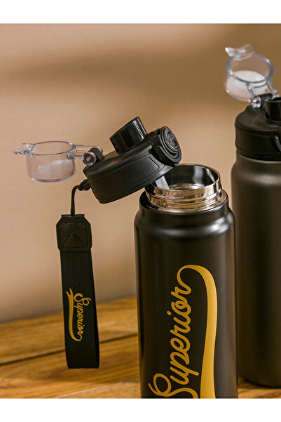 LC Waikiki Çelebi Store'dan Kaliteli Parçalar | Yazı Baskılı Metal Suluk