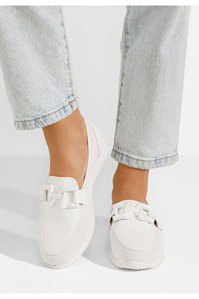 B T Shoes Clericia women's white casual shoes