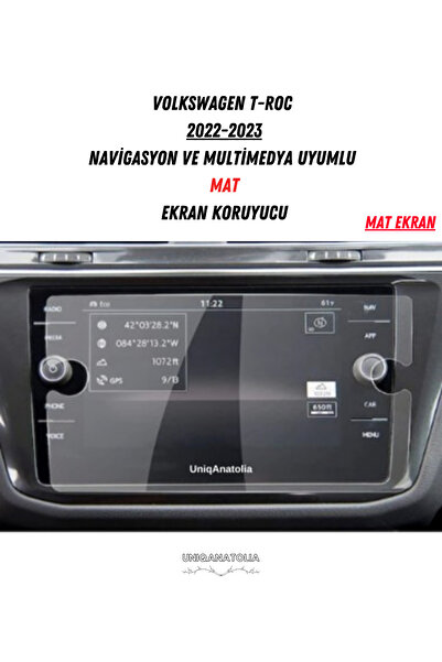 UniqAnatolia Volkswagen T-Roc 2022-2023 Navigation and Multimedia Compatible ...