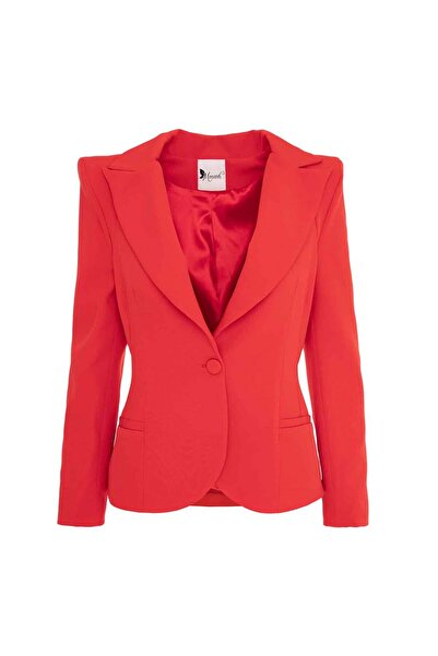 Monarh Design Sacou cu umeri inalti Red