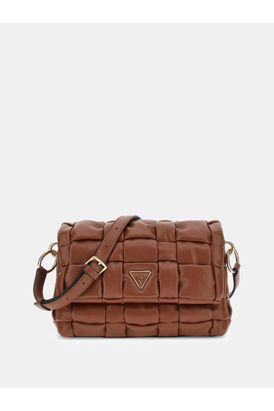 Guess Geantă de umăr maro pentru femei Marion HWWG8072190-COG