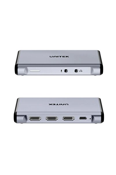 Unitek 4K@60Hz Video Capture Card – Dual HDMI Loop-Out, 16bit Audio, 30cm Cable, Space Grey | V1177A