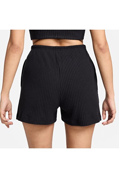 Nike Chill Rib High Rise Slim 3” Shorts Women's Slim Fit 7.5cm (Approx.) Ribbed Jersey Shorts Black