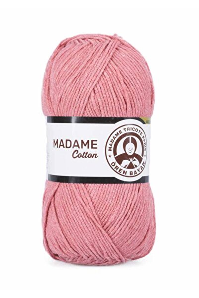Ören Bayan Ören Madame Памучна прежда за ръчно плетене Розово коралово 008
