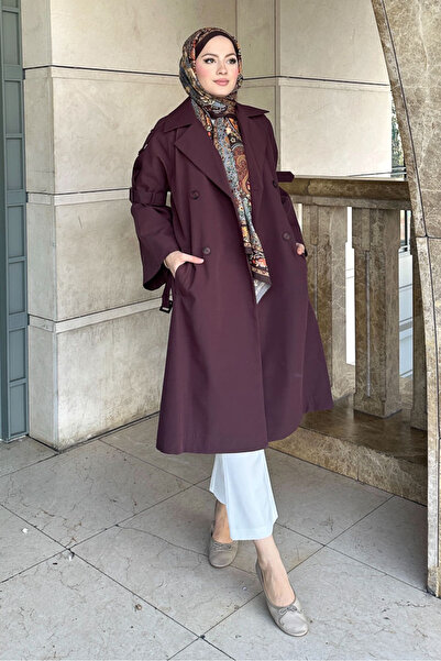 Ovn. Viyana Astarlı Trençkot - Çikolata