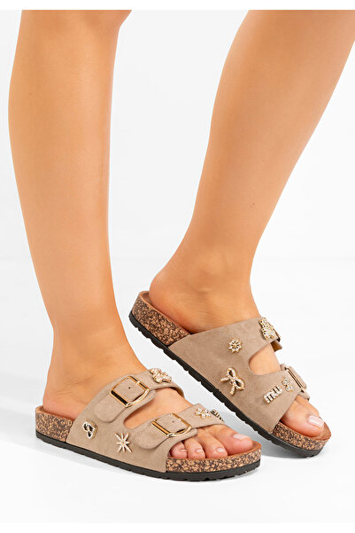 B T Shoes Σανδάλια γυναικεια Moonie χακι