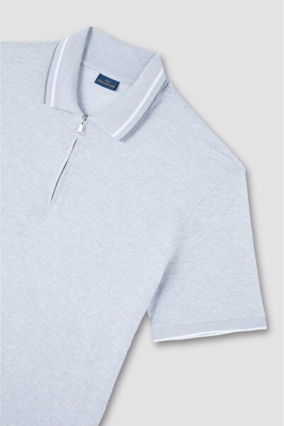 PAUL&SHARK COTTON ZIPPED POLO SHIRT