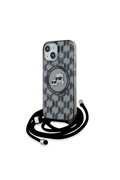 Karl Lagerfeld Carcasă pentru iPhone 15, Karl Lagerfeld, IML Crossbody MagSaf...